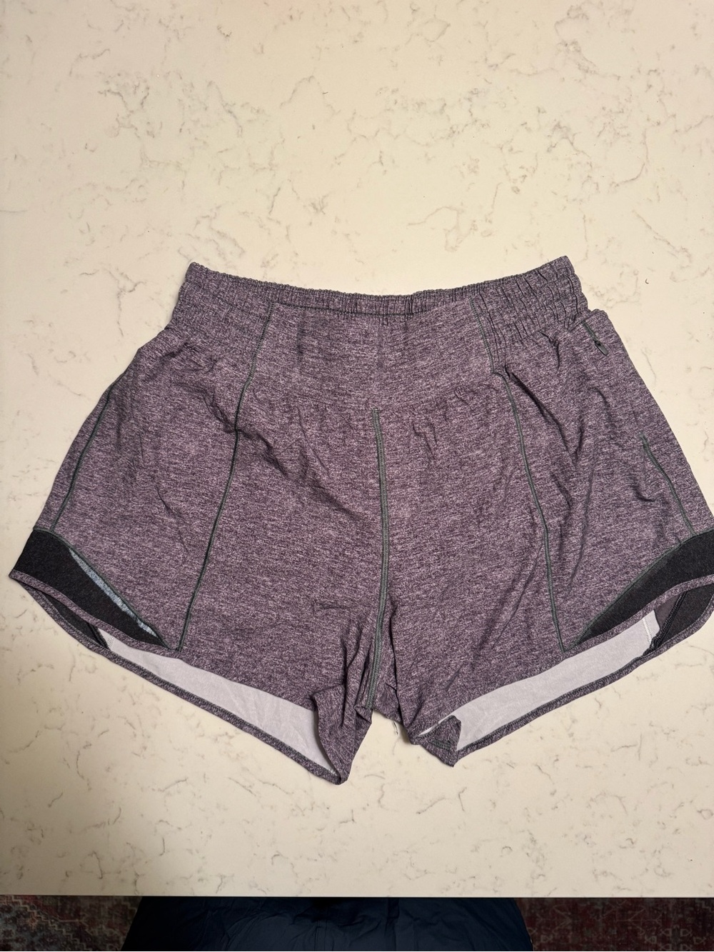 Lululemon Hotty Hot Heathered Gray Athletic Shorts